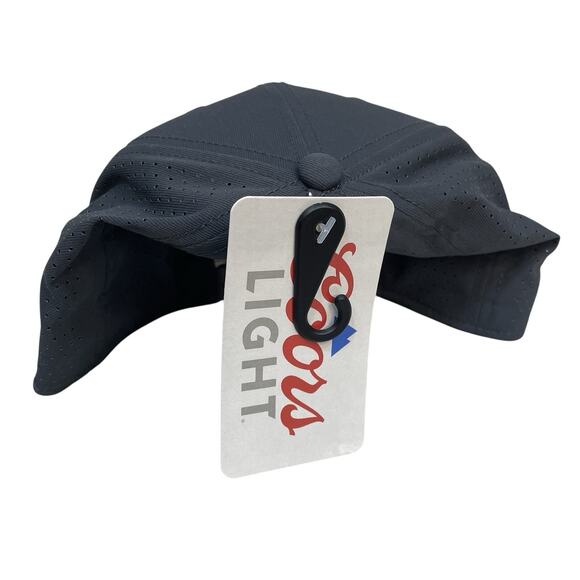 Authentic Coors Light Embroidered 19th Hole Snapback Vented Rope Golf Hat Gray - Picture 9 of 9